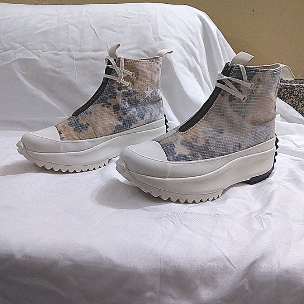 Converse Run Star Hike Zip Platform Canvas Shoe Size 5.5 - Picture 2 of 11